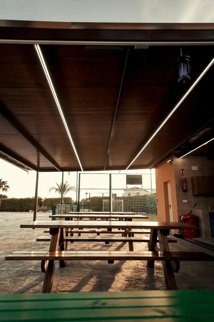 Terrasse von Haus oder Chalet zur Miete in Elche / Elx mit Klimaanlage, Heizung und Privatgarten
