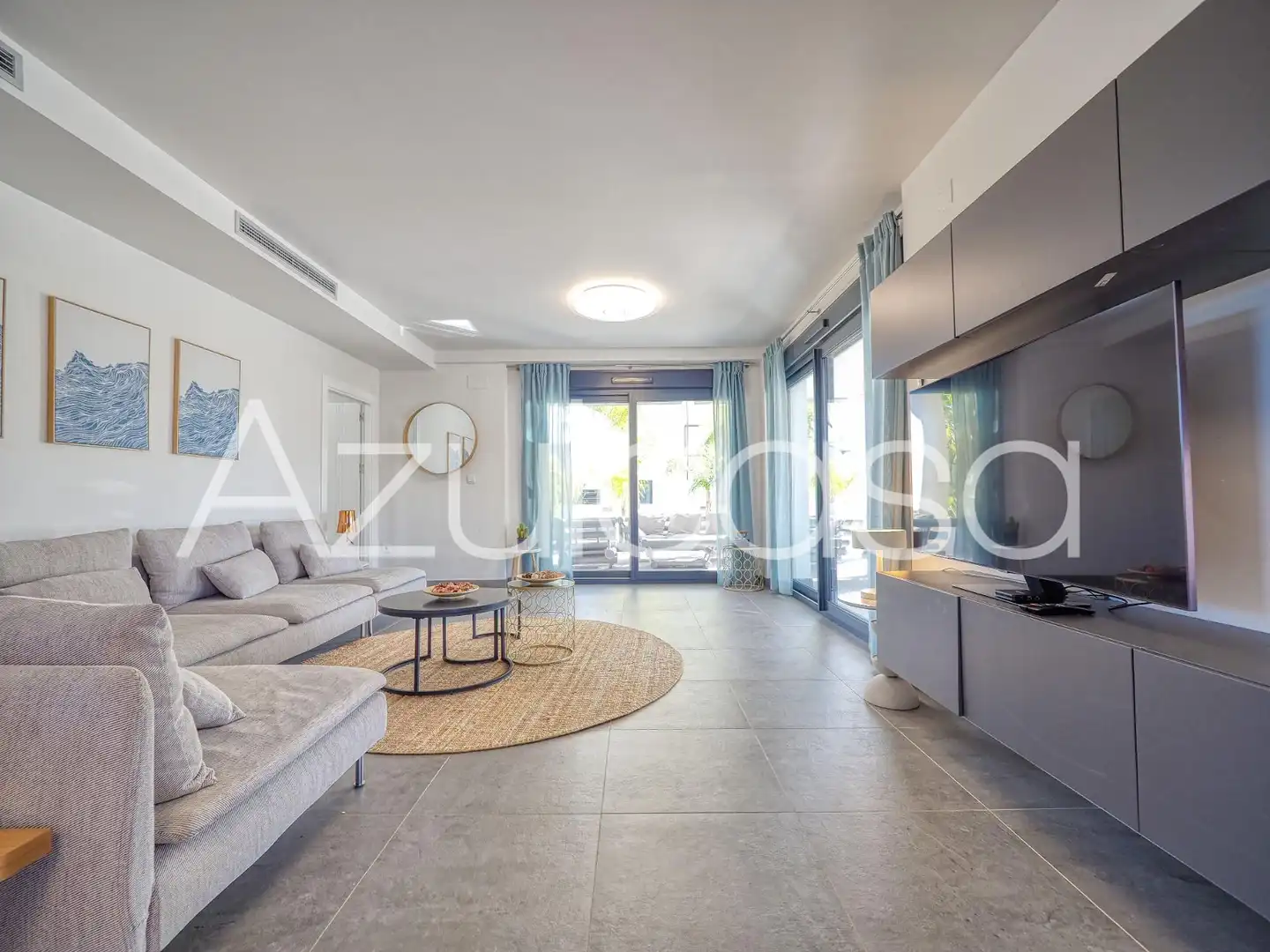 Sala de estar de Casa o chalet en venta en Sant Joan d'Alacant con Aire acondicionado, Terraza y Piscina