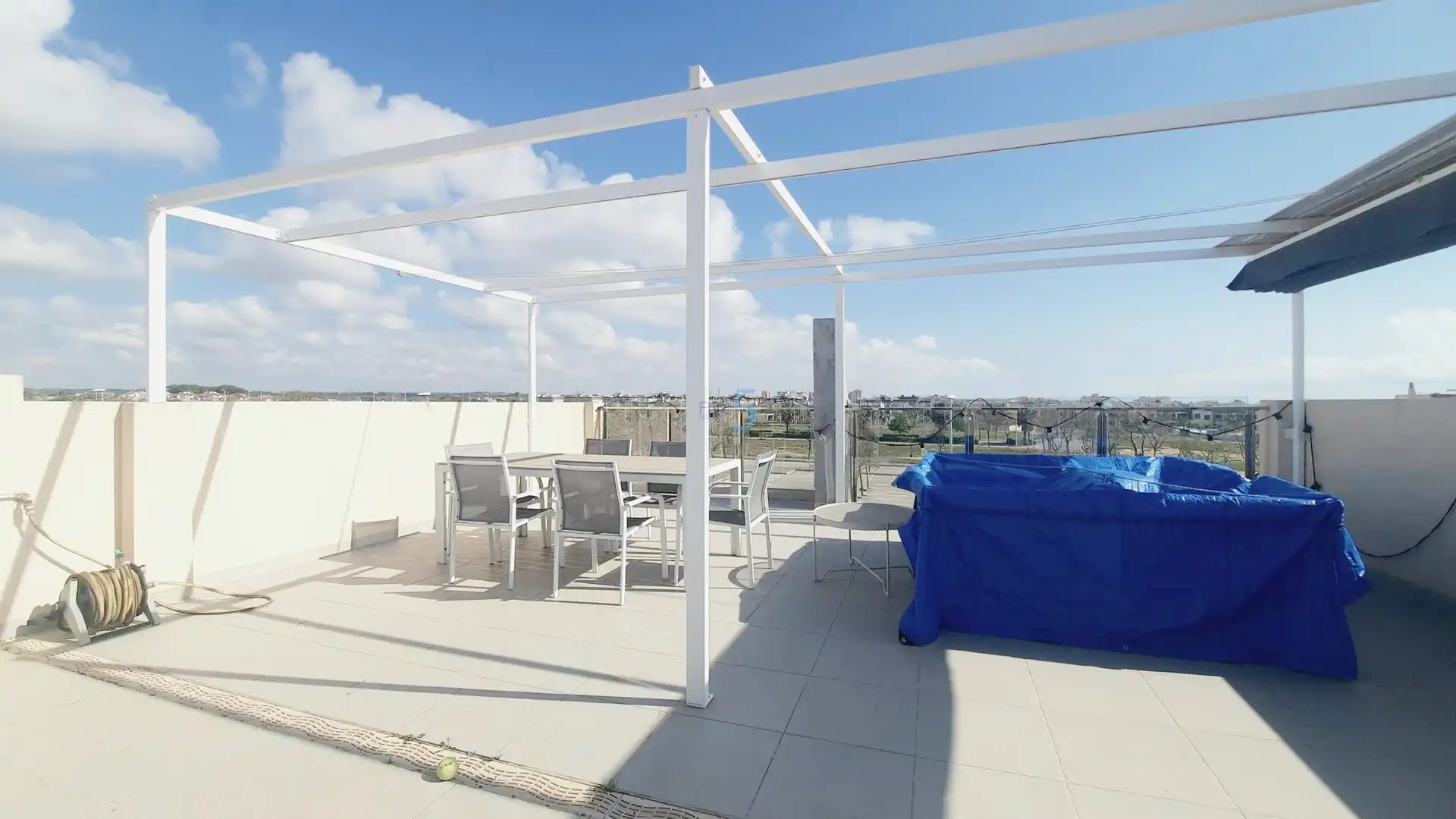 Terrace of Flat for sale in Pilar de la Horadada  with Air Conditioner, Heating and Swimming Pool