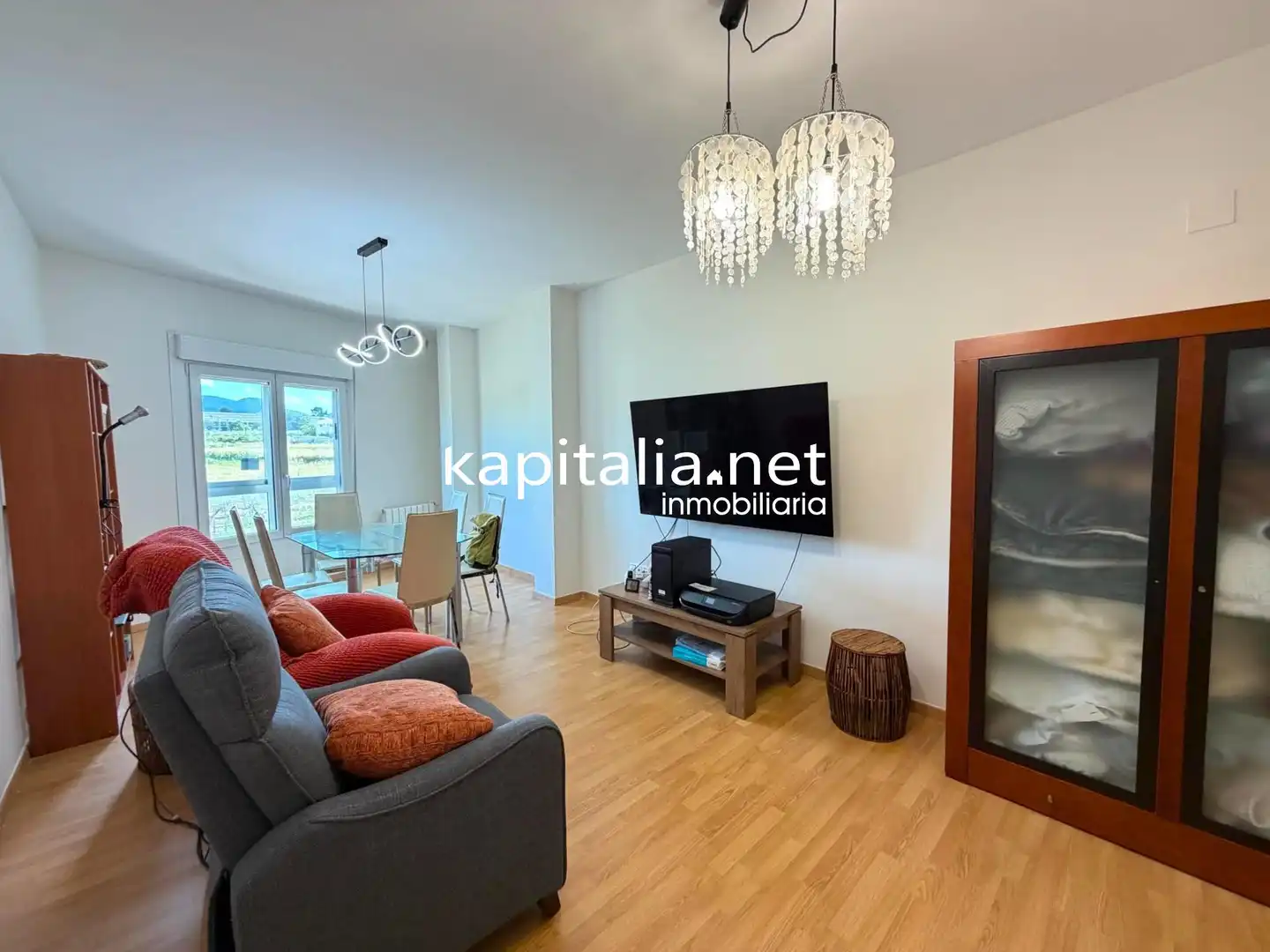 Wohnzimmer von Dachboden zum Verkauf in Cocentaina mit Klimaanlage, Terrasse und Möbliert