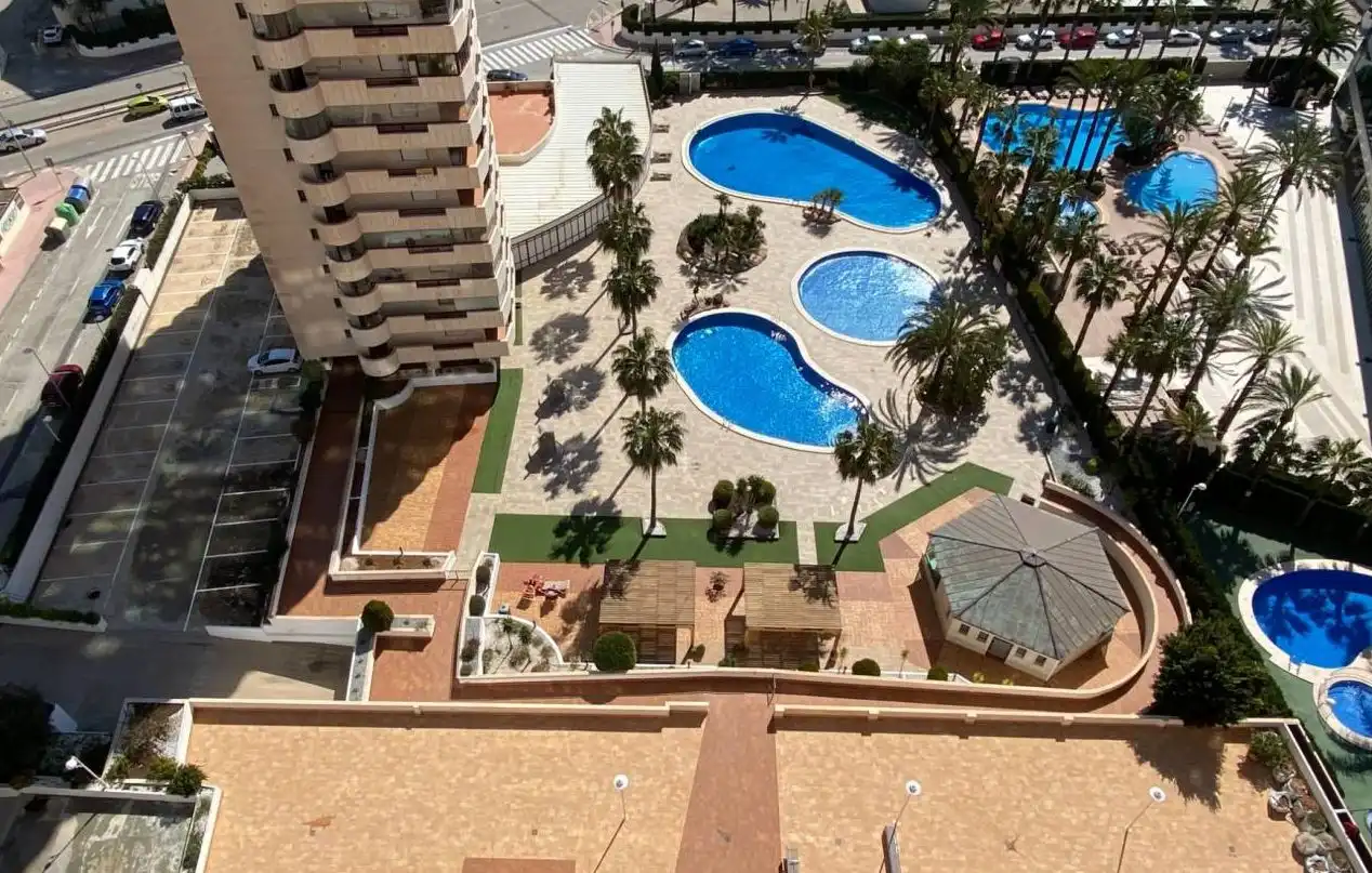 Swimming pool of Apartments for sale in Calpe / Calp  with Air Conditioner, Heating and Terrace