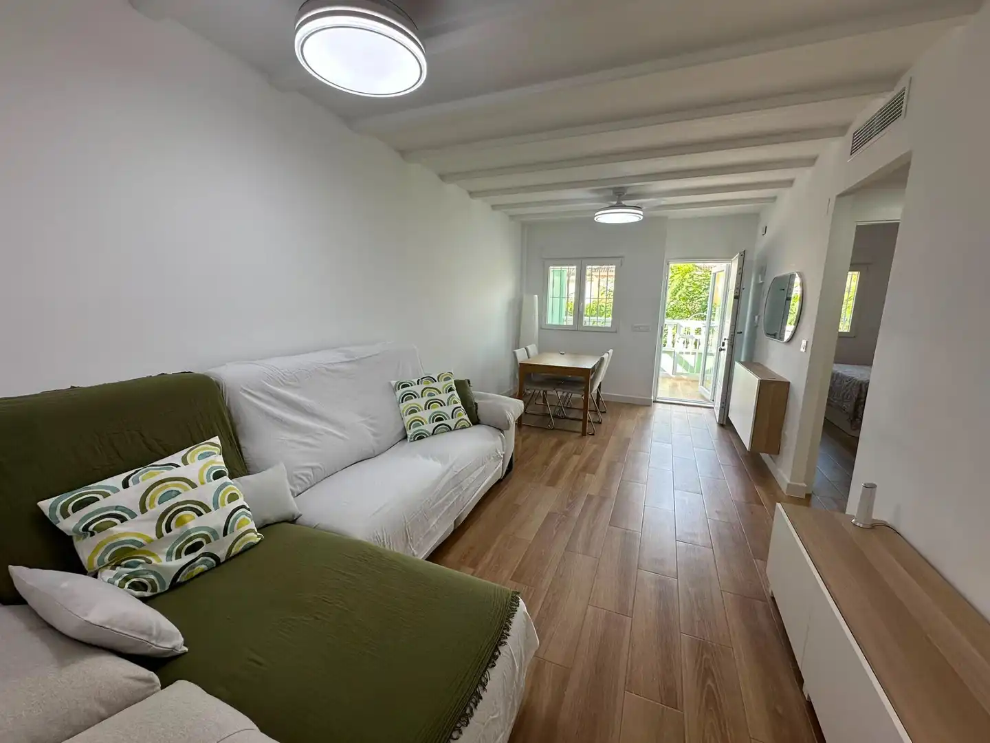 Living room of Houses for rent in Santa Pola  with Air Conditioner, Furnished and Community pool