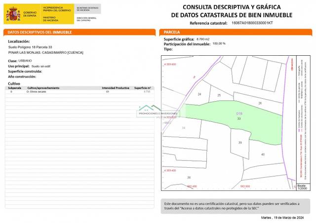 Terreno residencial en Venta en Calle Nueva, 49 en Casasimarro