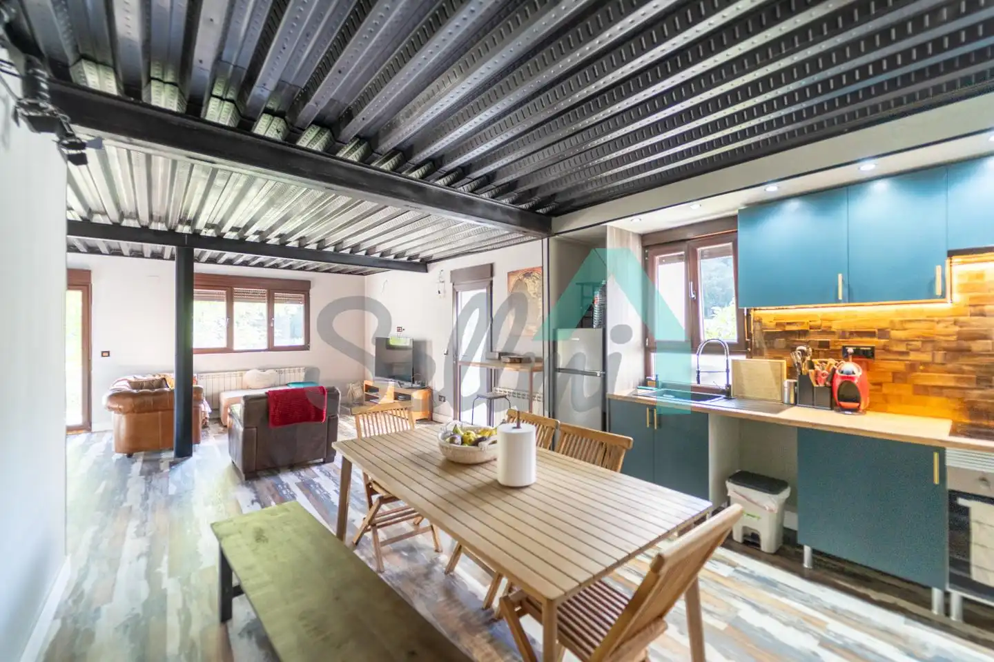 Cocina de Casa o chalet de alquiler en Mieres (Asturias) con Calefacción, Terraza y Amueblado
