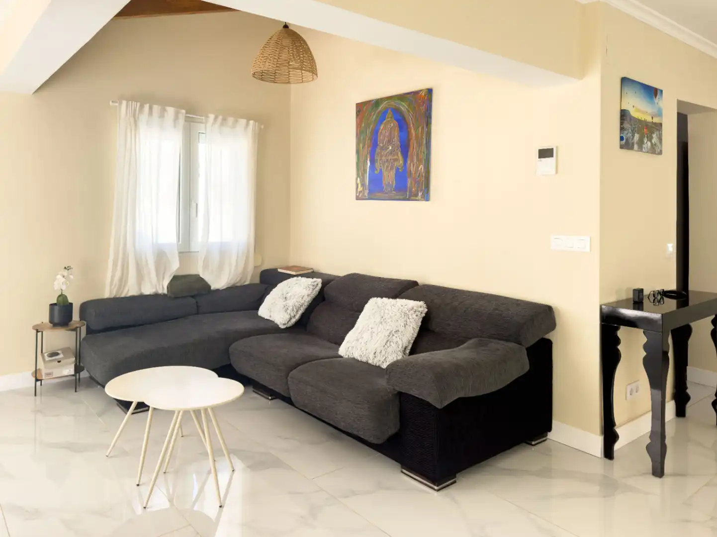 Sala de estar de Casa o chalet en venta en Dénia con Aire acondicionado, Calefacción y Jardín privado
