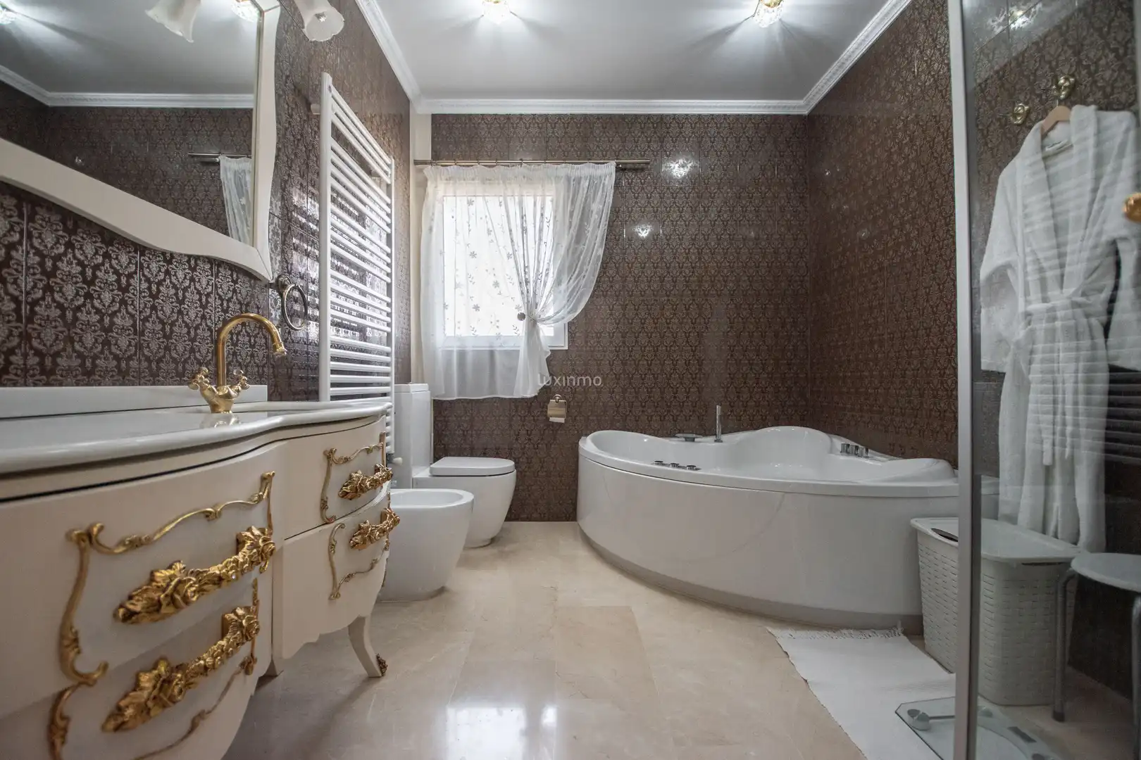 Baño de Casa o chalet en venta en Pedreguer con Aire acondicionado, Jardín privado y Terraza