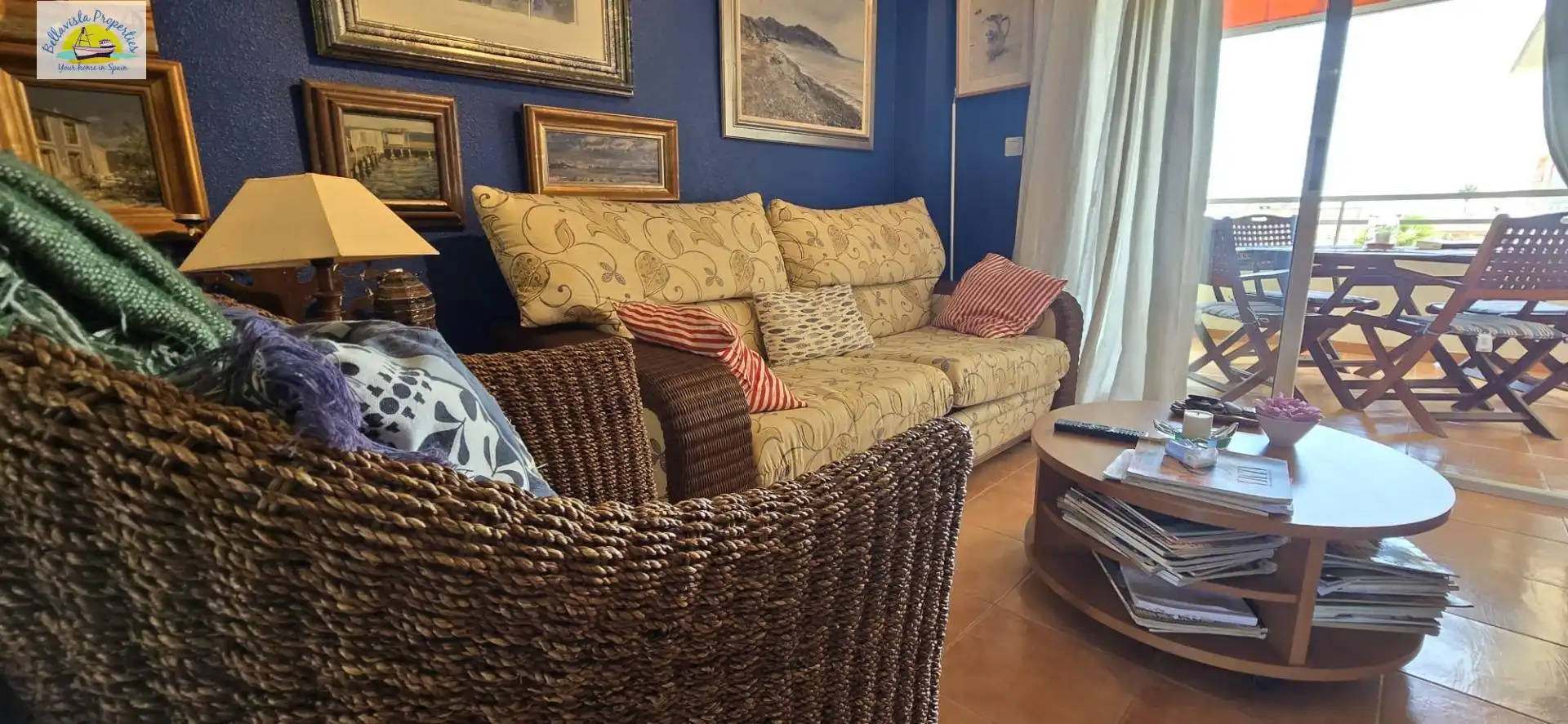 Sala d'estar de Apartament en venda en Cartagena amb Moblat, Balcó i Alarma