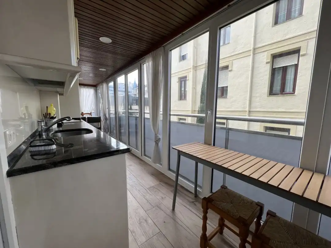 Terraza de Piso de alquiler en Zarautz con Calefacción y Balcón