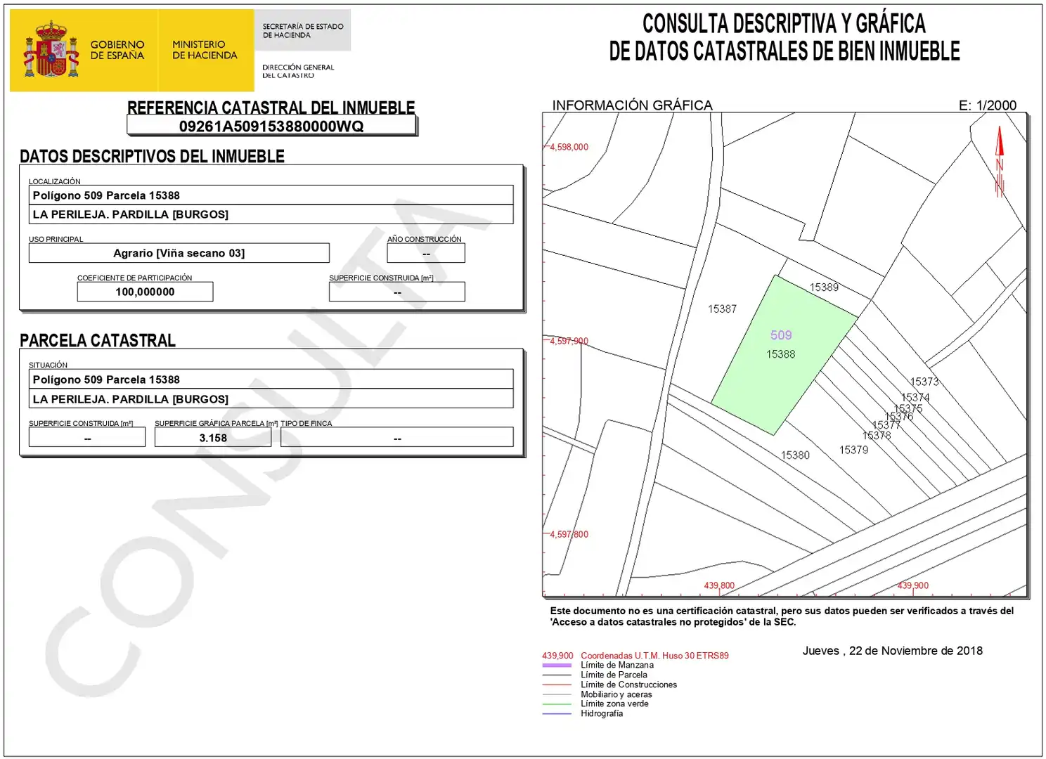 Terreno en venta en N/A, -1, Pardilla