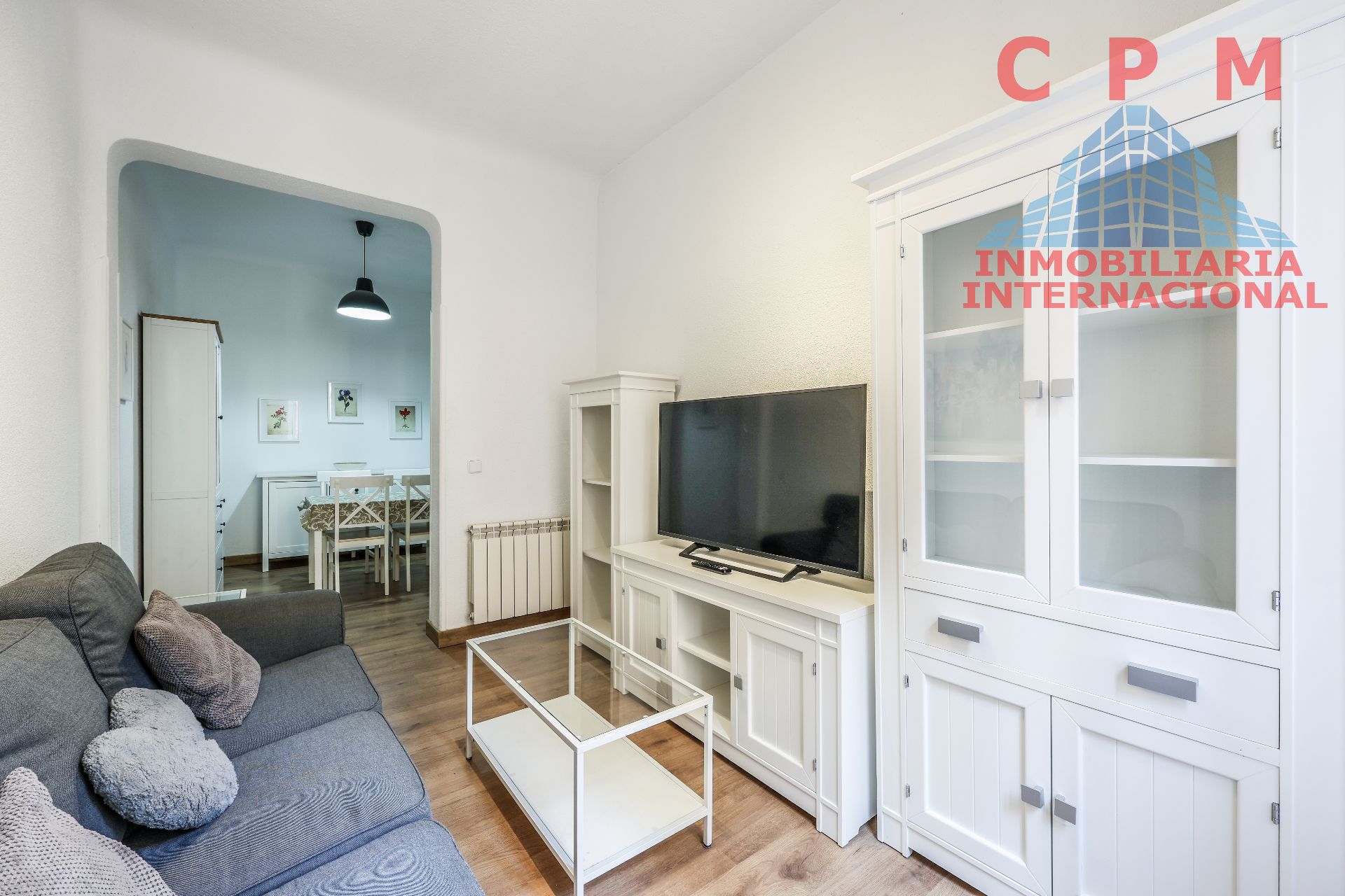 Sala d'estar de Pis de lloguer en  Madrid Capital amb Aire condicionat, Calefacció i Parquet