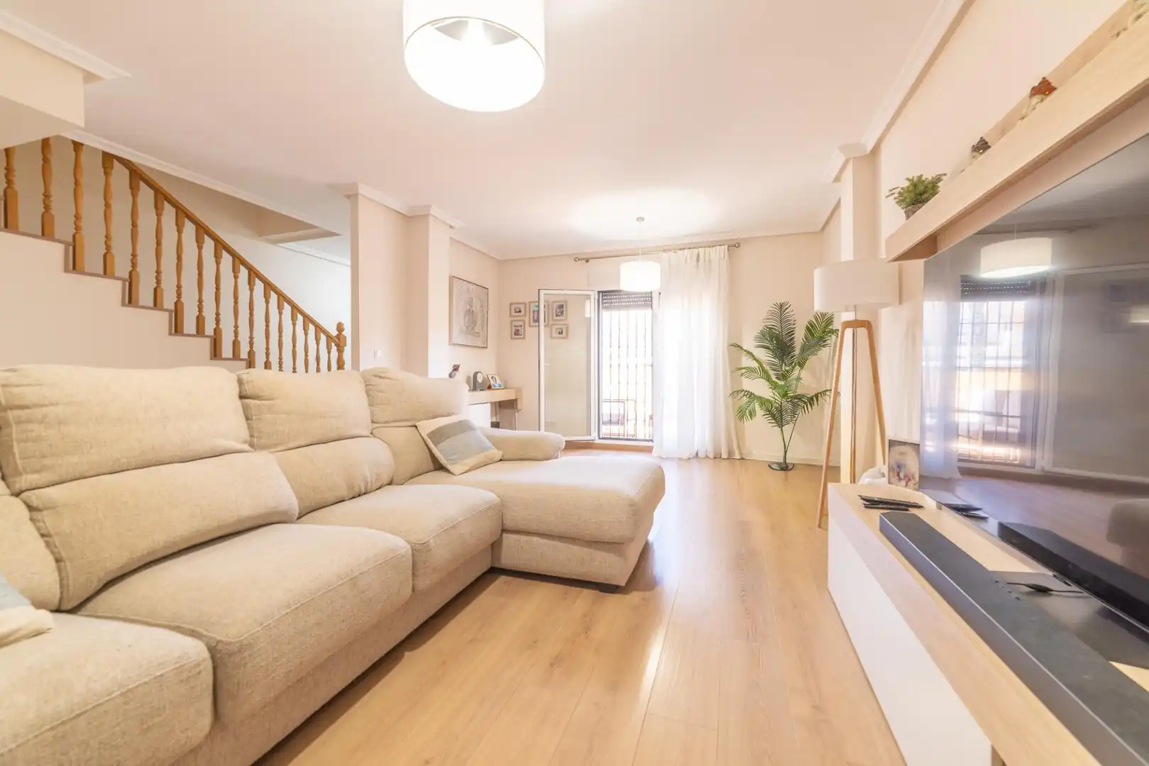 Sala de estar de Casa adosada en venta en San Javier con Aire acondicionado, Terraza y Trastero