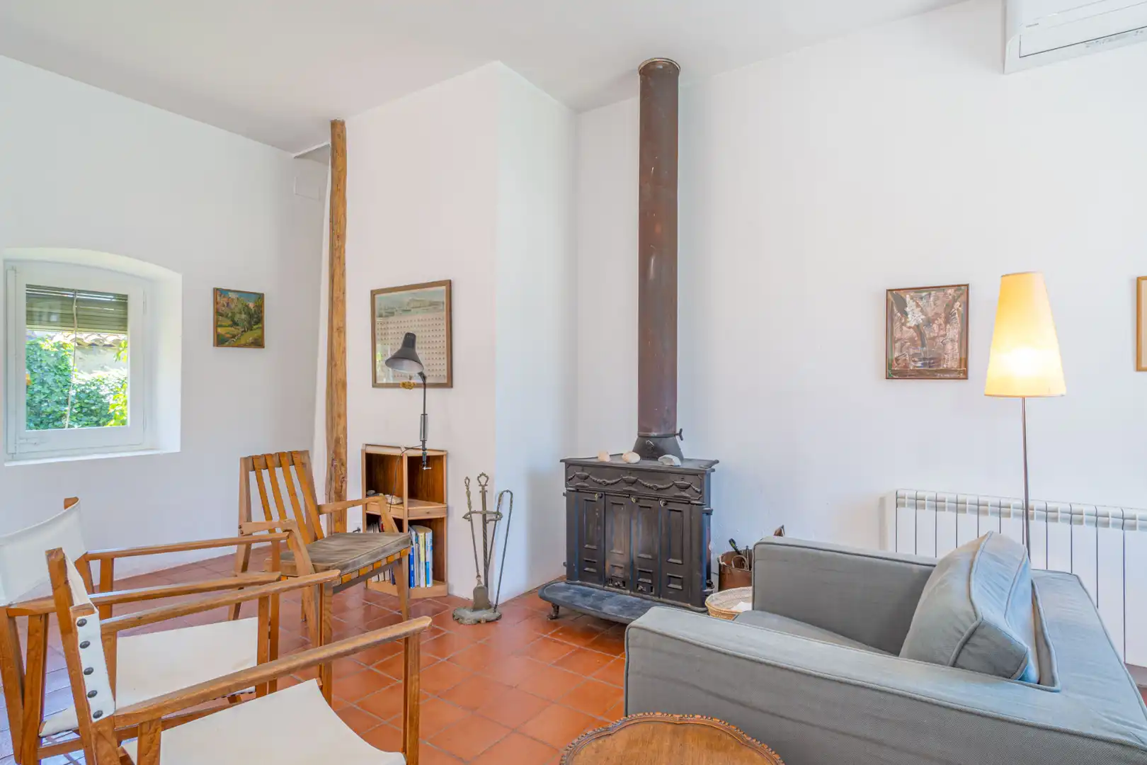 Sala d'estar de Casa o xalet en venda en Palau-saverdera amb Aire condicionat, Jardí privat i Terrassa