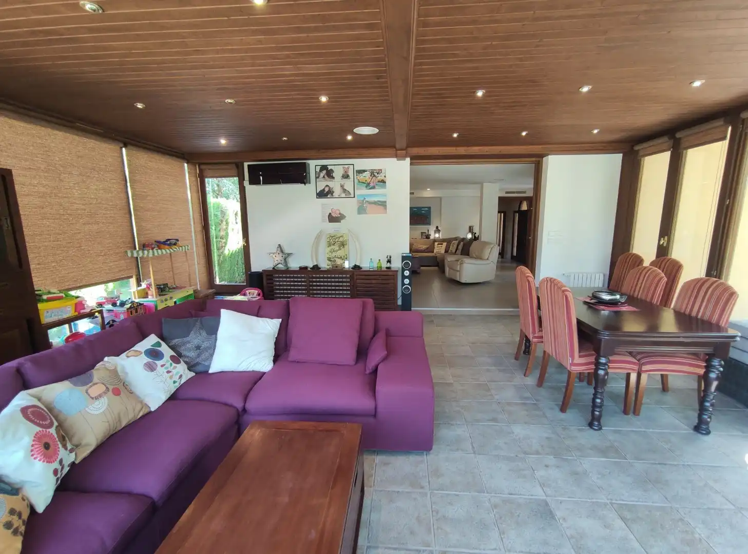 Sala d'estar de Casa o xalet en venda en Elche / Elx amb Aire condicionat, Calefacció i Jardí privat