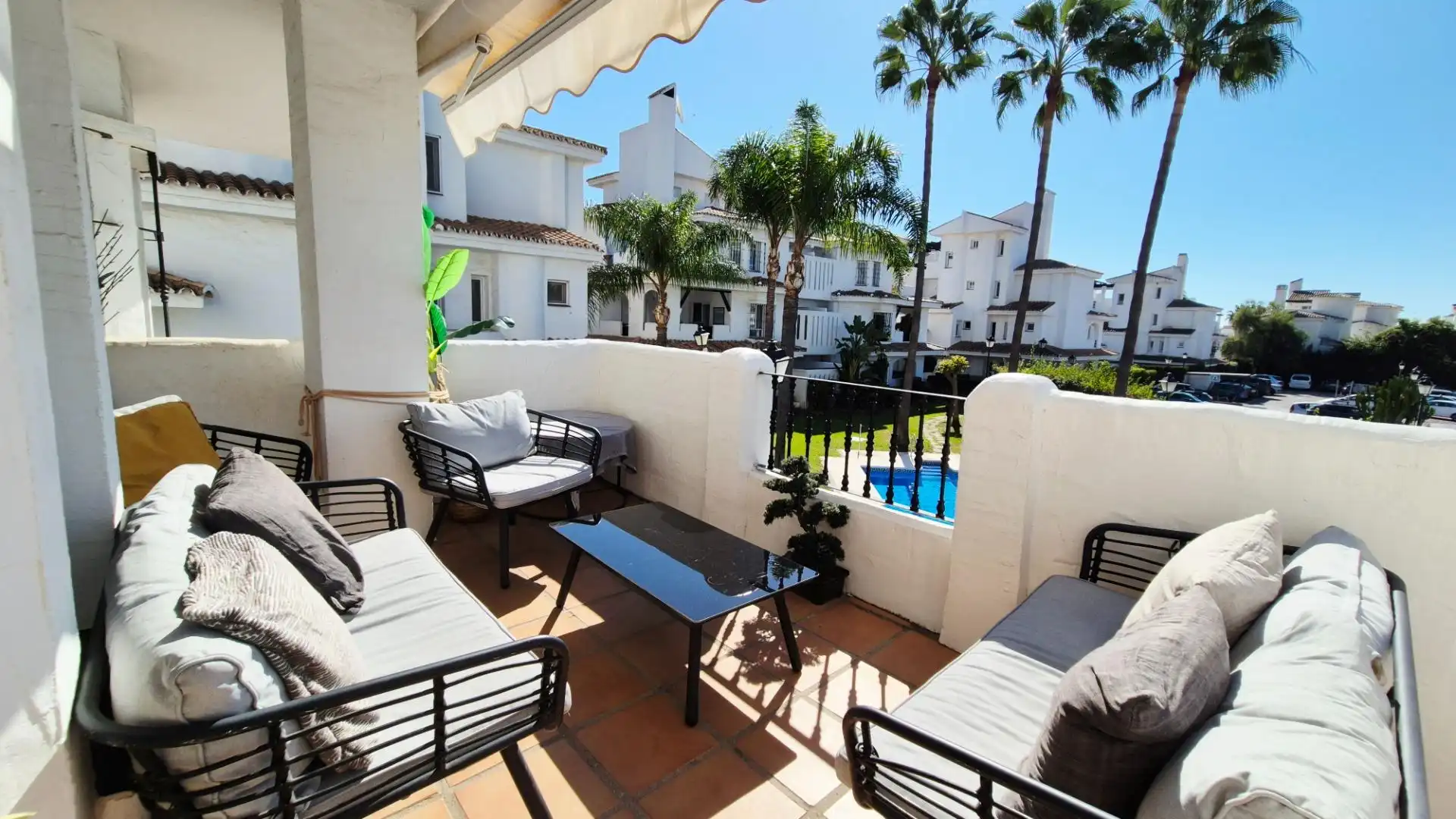Terrassa de Apartament en venda en Nueva Andalucía