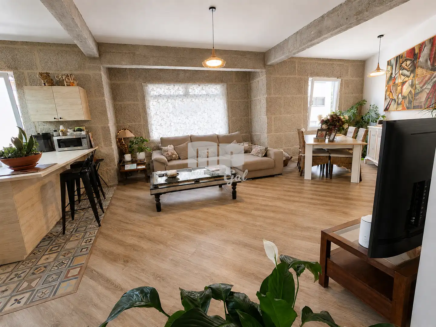 Sala de estar de Piso en venta en Vigo  con Calefacción, Terraza y Trastero