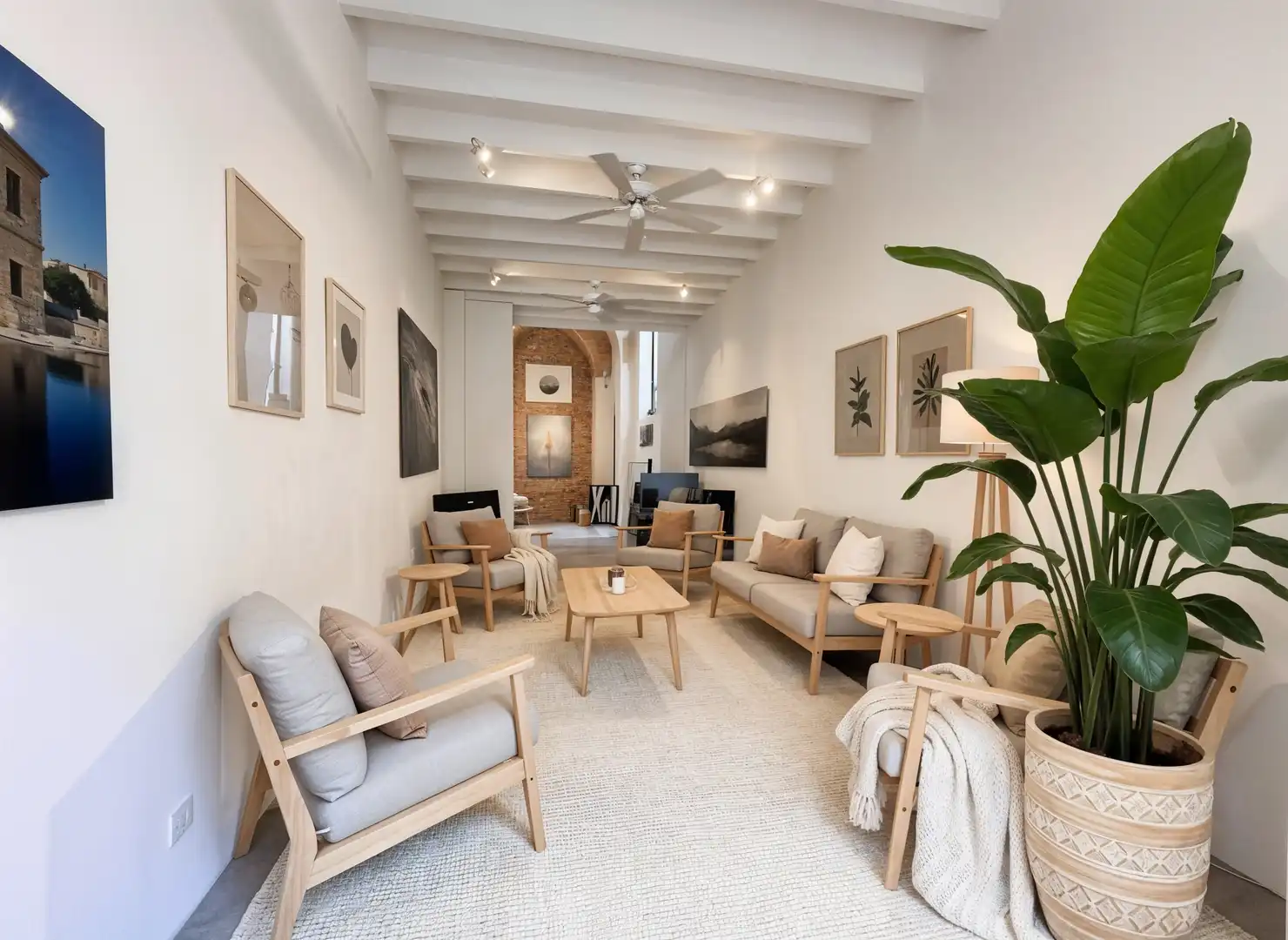 Wohnzimmer von Haus oder Chalet zur Miete in Santanyí mit Terrasse und Abstellraum