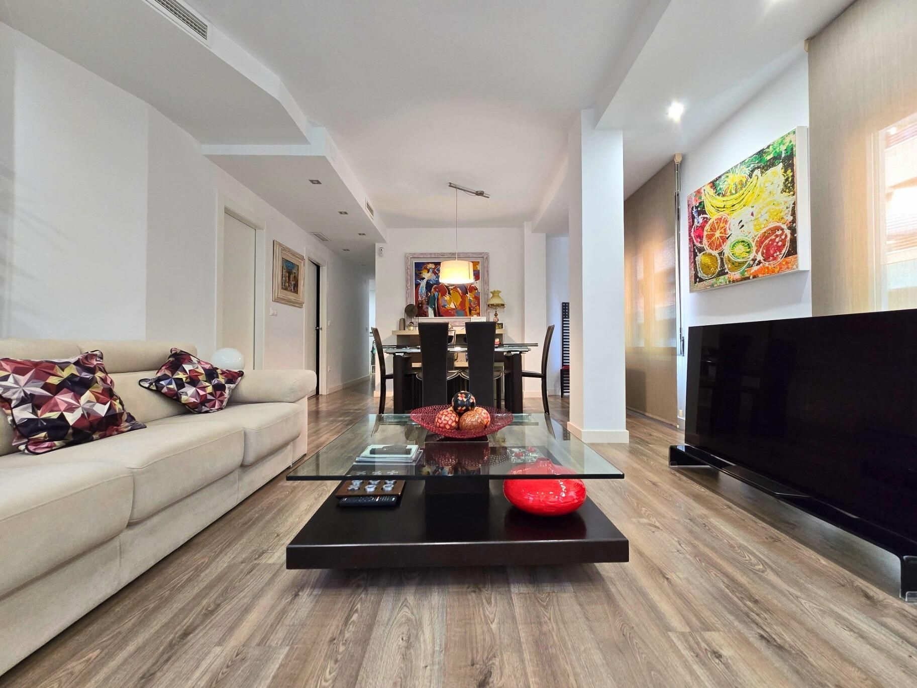 Living room of Flat for sale in Elche / Elx  with Air Conditioner and Balcony