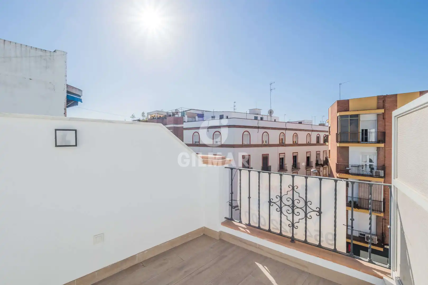 Terrace of Attic for sale in Sevilla  with Heating, Storage room and Swimming Pool