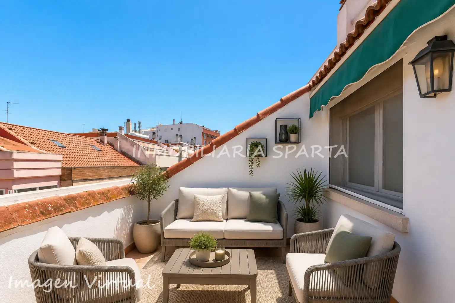 Terrace of Duplexes for sale in Ciudad Real  with Air Conditioner, Heating and Parquet flooring