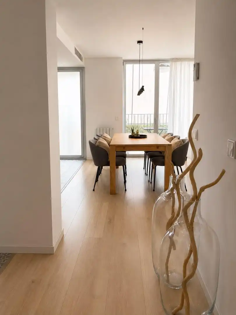 Dining room of Flat for sale in  Palma de Mallorca  with Air Conditioner, Private garden and Terrace