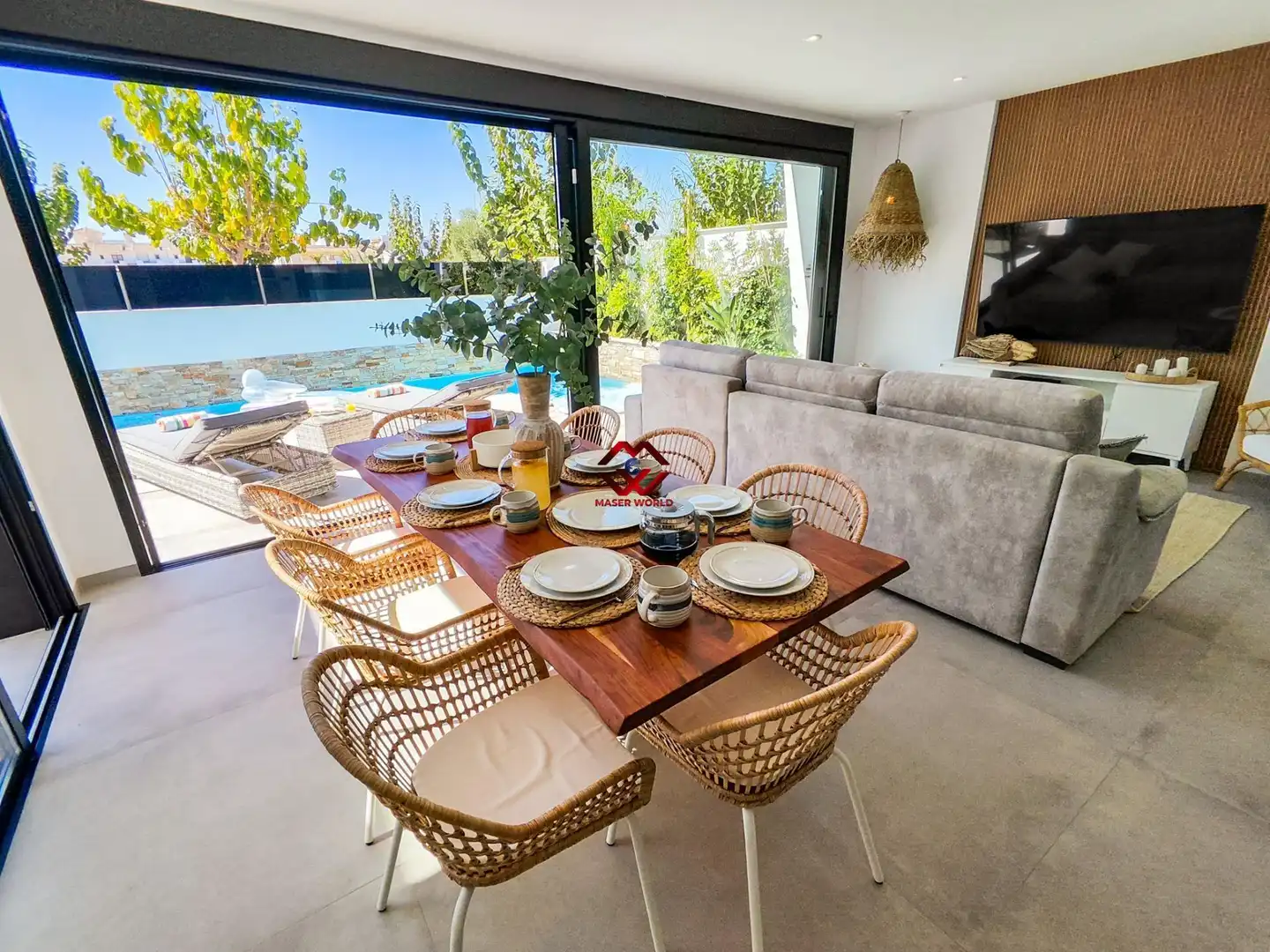 Terrassa de Casa o xalet en venda en San Javier amb Aire condicionat, Calefacció i Jardí privat