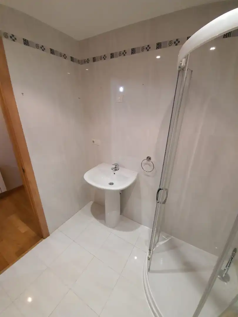 Bathroom of Flat for sale in Oleiros  with Heating, Private garden and Parquet flooring
