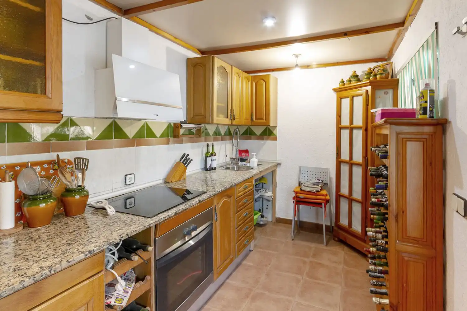 Kitchen of Houses for sale in Sant Martí Sarroca  with Air Conditioner, Heating and Terrace