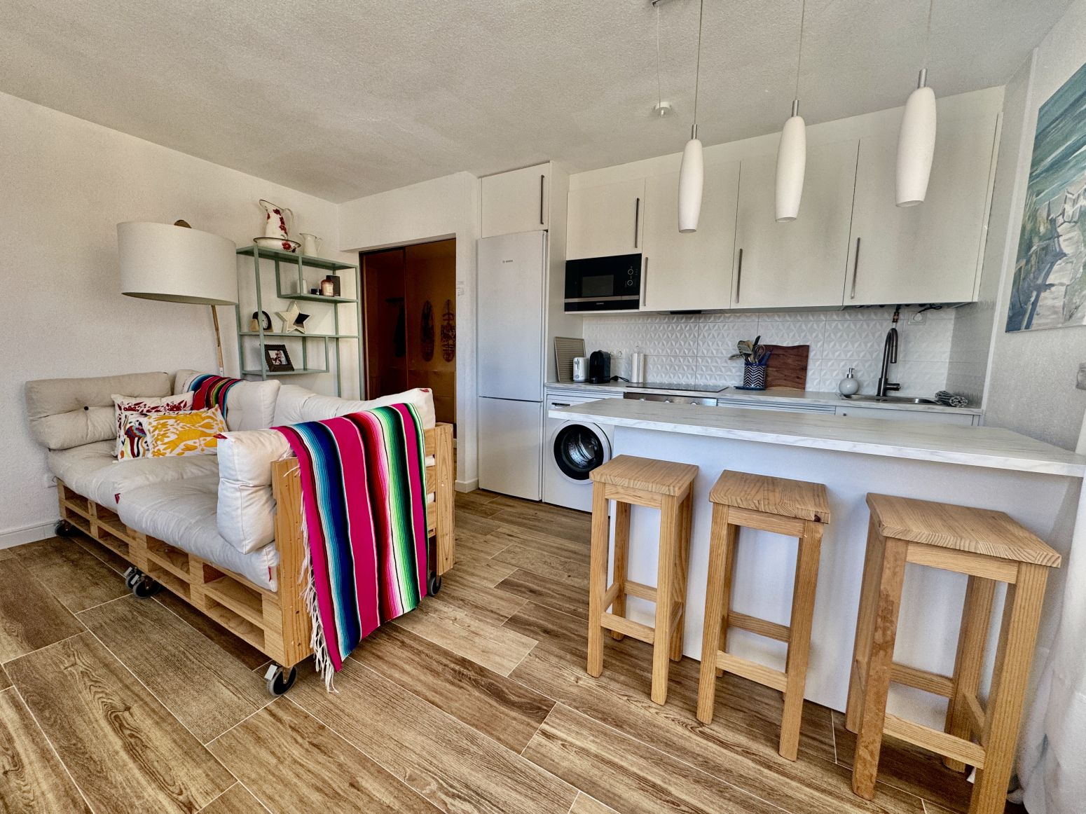 Kitchen of Flat for sale in Miengo  with Heating, Private garden and Storage room