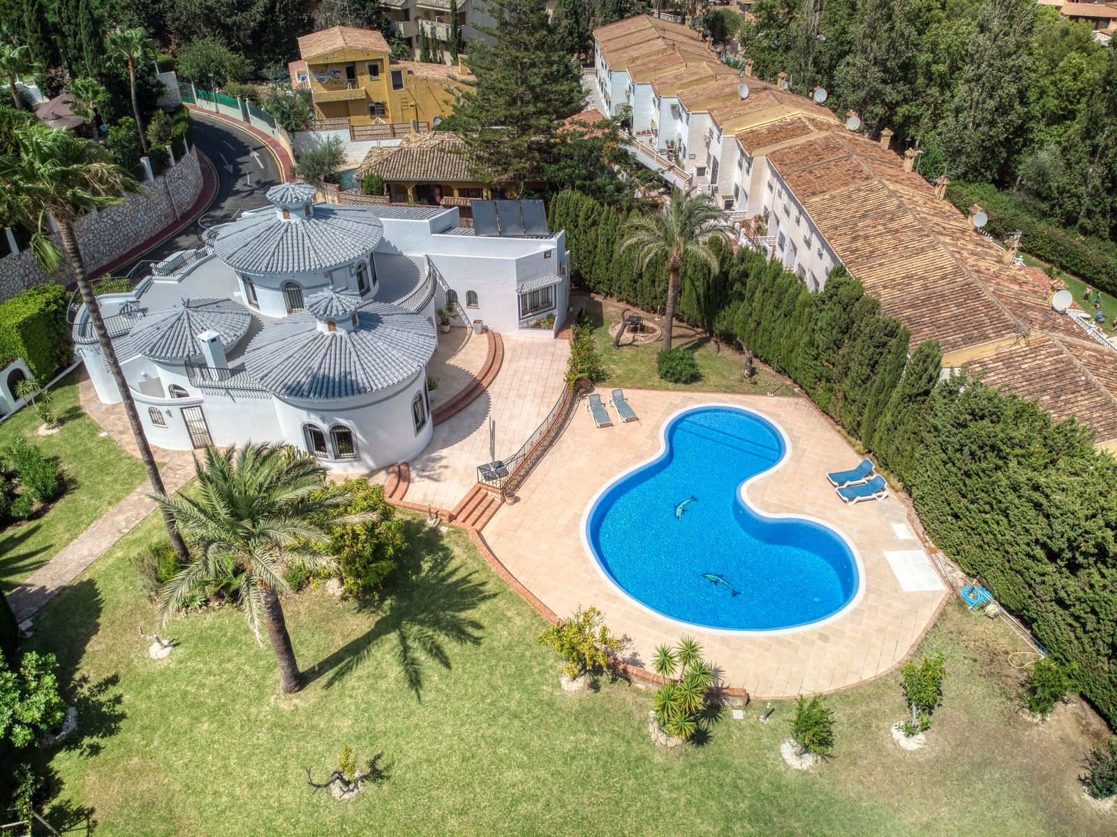 Jardí de Casa o xalet en venda en Benalmádena amb Aire condicionat, Jardí privat i Terrassa