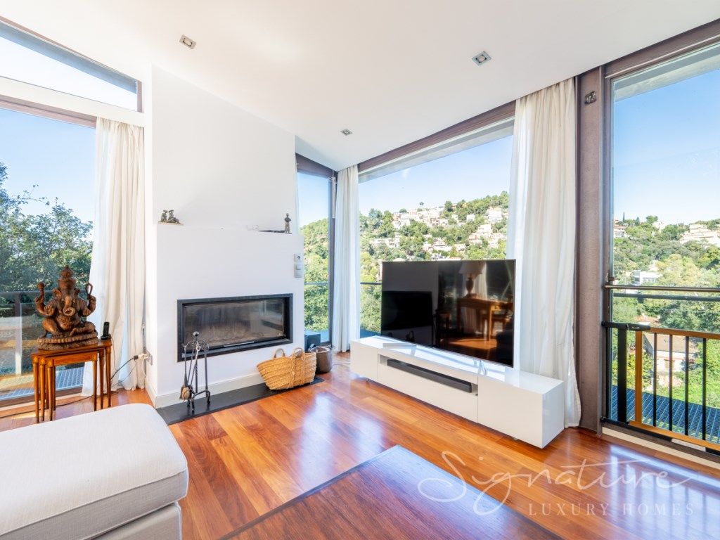 Living room of House or chalet for sale in  Barcelona Capital  with Air Conditioner