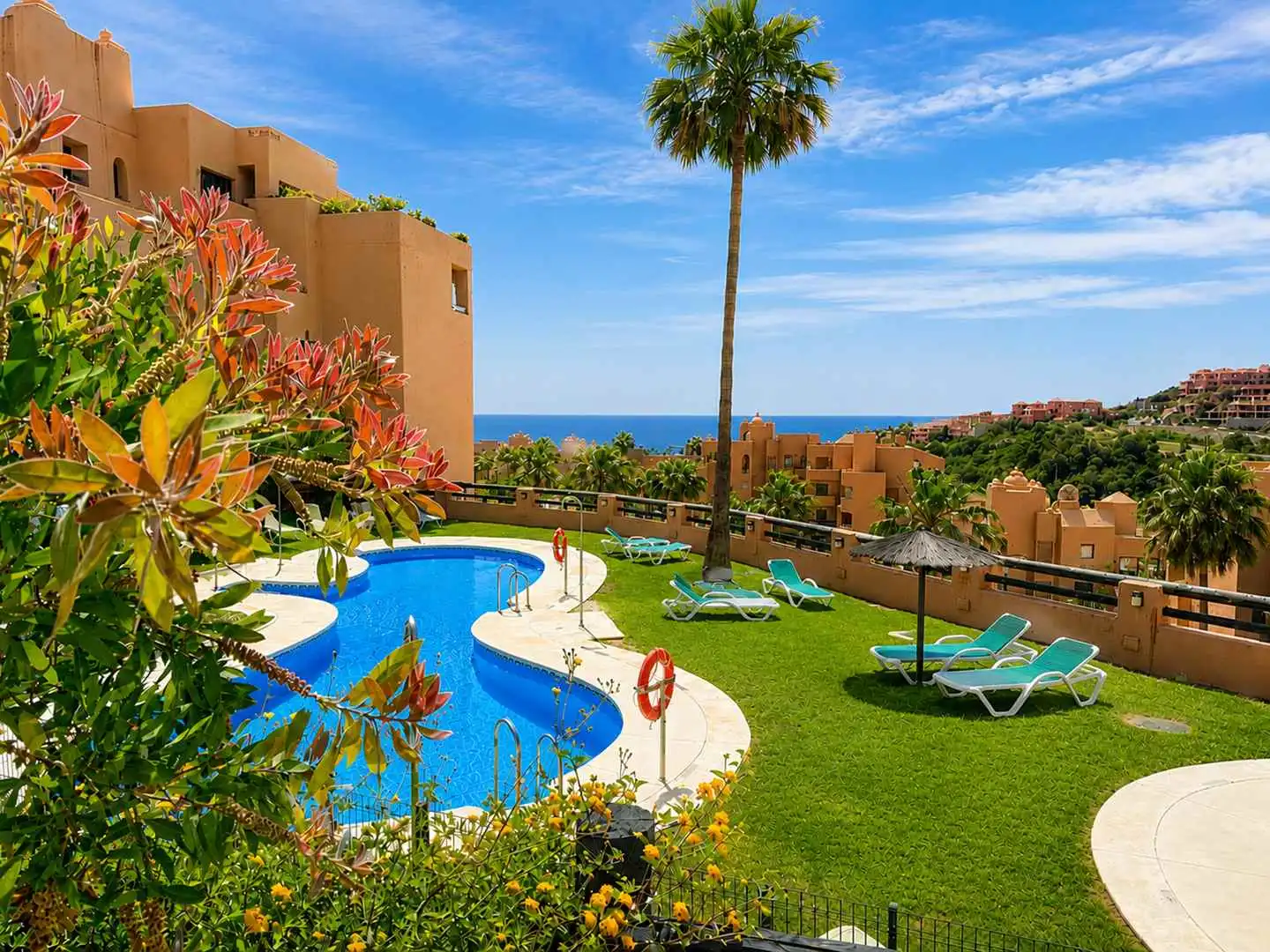 Jardín de Apartamento en venta en Manilva con Aire acondicionado, Calefacción y Terraza