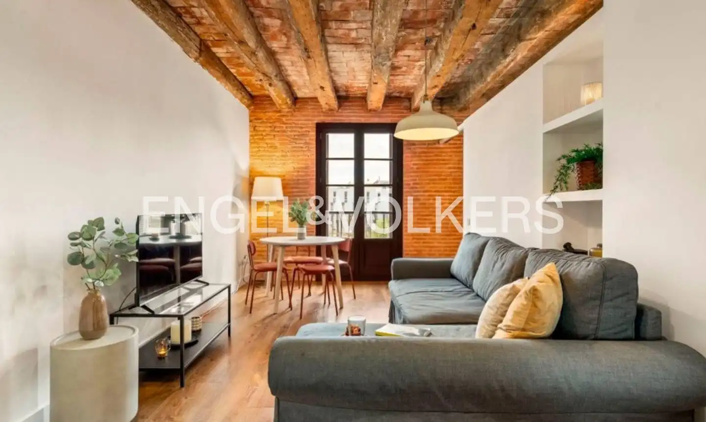Living room of Flat for sale in Barcelona  with Air Conditioner, Heating and Balcony