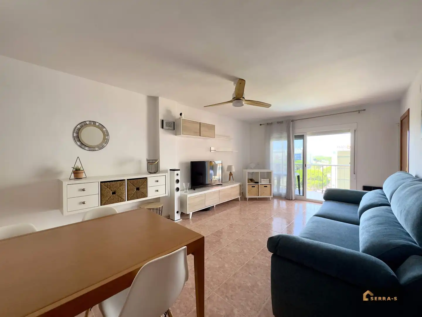 Sala d'estar de Pis en venda en Malgrat de Mar amb Jardí privat, Terrassa i Balcó