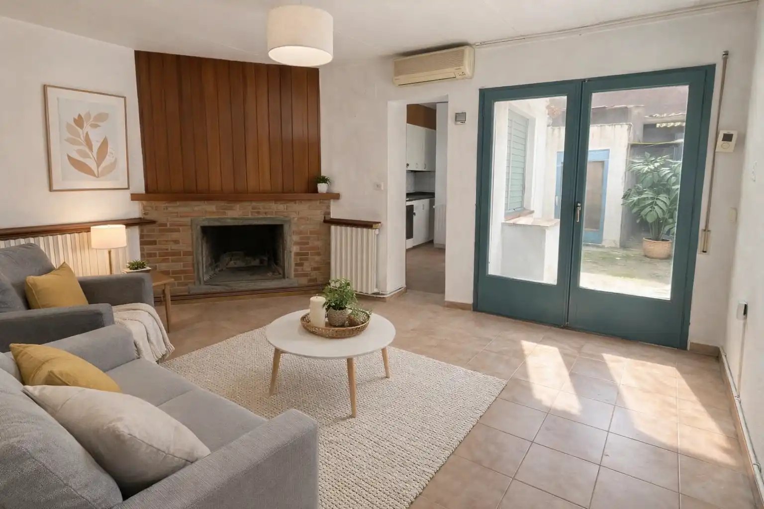 Sala de estar de Casa adosada en venta en Arbúcies con Calefacción