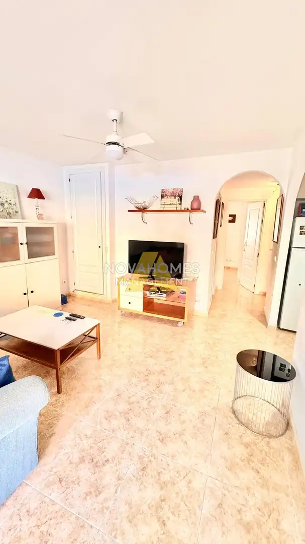Wohnzimmer von Wohnungen zum Verkauf in La Manga del Mar Menor mit Klimaanlage, Heizung und Terrasse