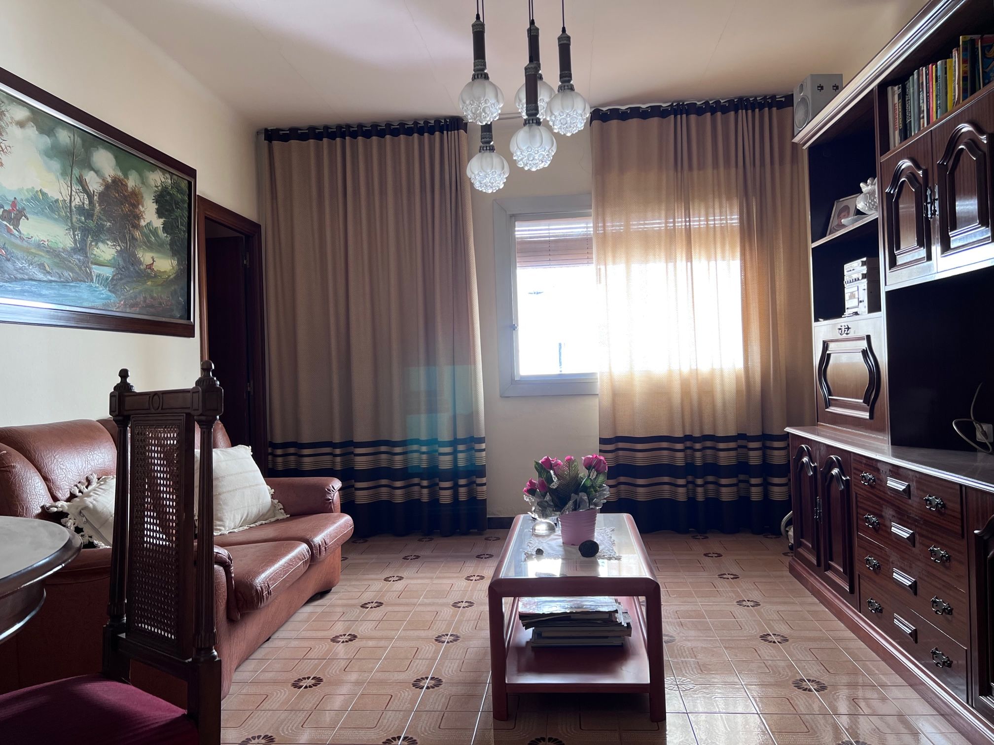 Living room of Flat for sale in  Barcelona Capital  with Furnished