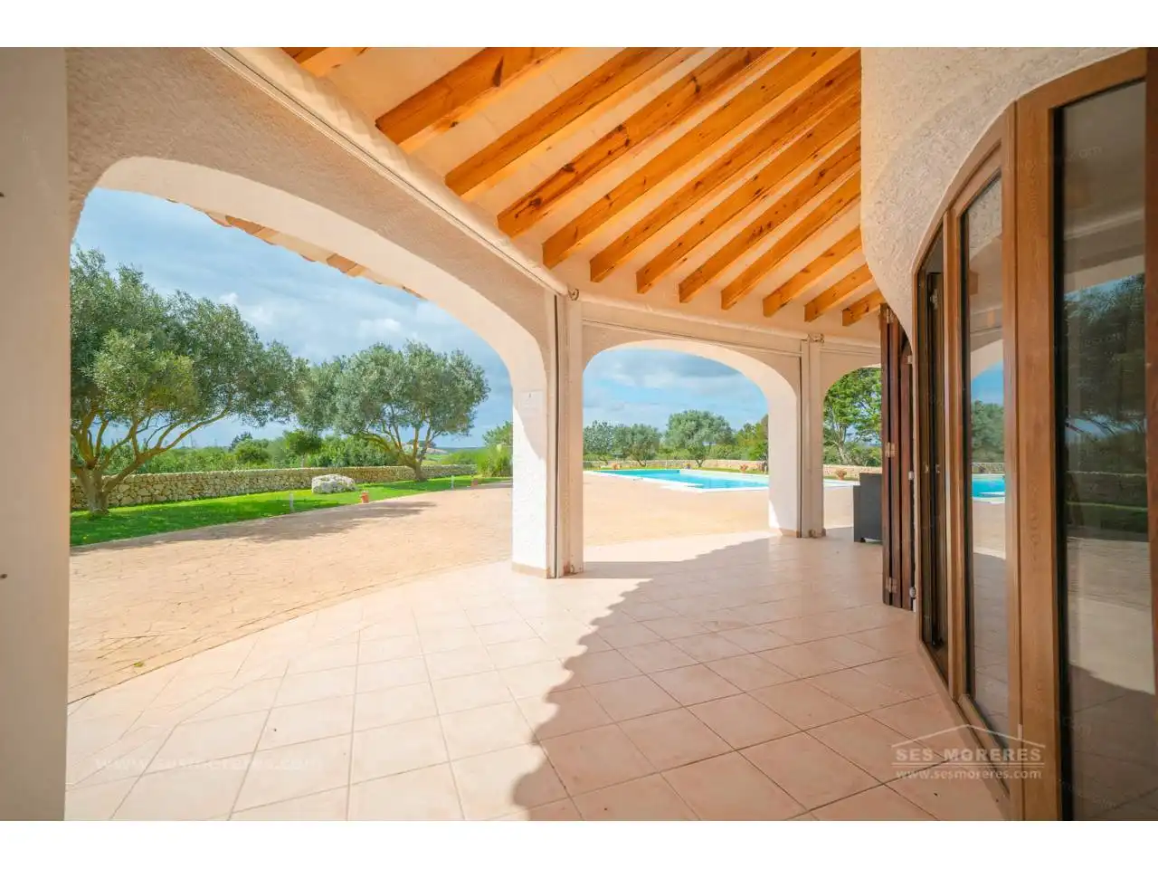 Terraza de Finca rústica en venta en Ferreries con Aire acondicionado, Jardín privado y Terraza
