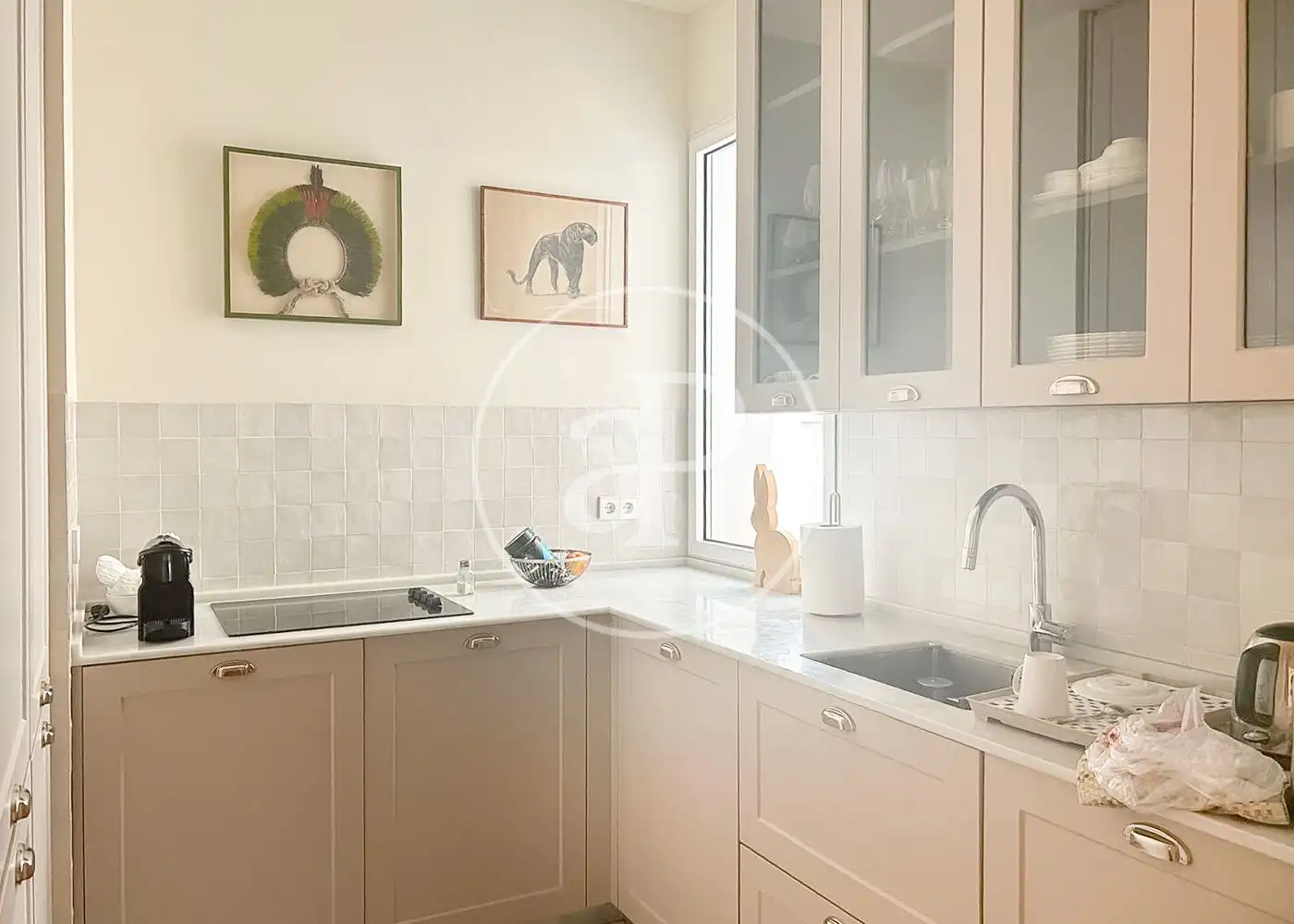 Cocina de Piso de alquiler en Madrid con Amueblado