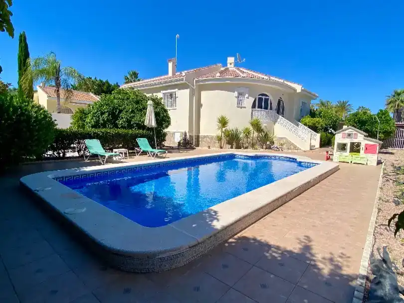 Vista exterior de Casa o chalet en venta en Rojales con Aire acondicionado y Piscina