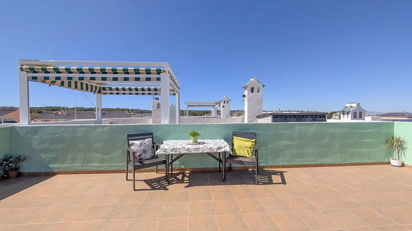 Terraza de Casa adosada en venta en Santa Pola con Aire acondicionado, Jardín privado y Terraza