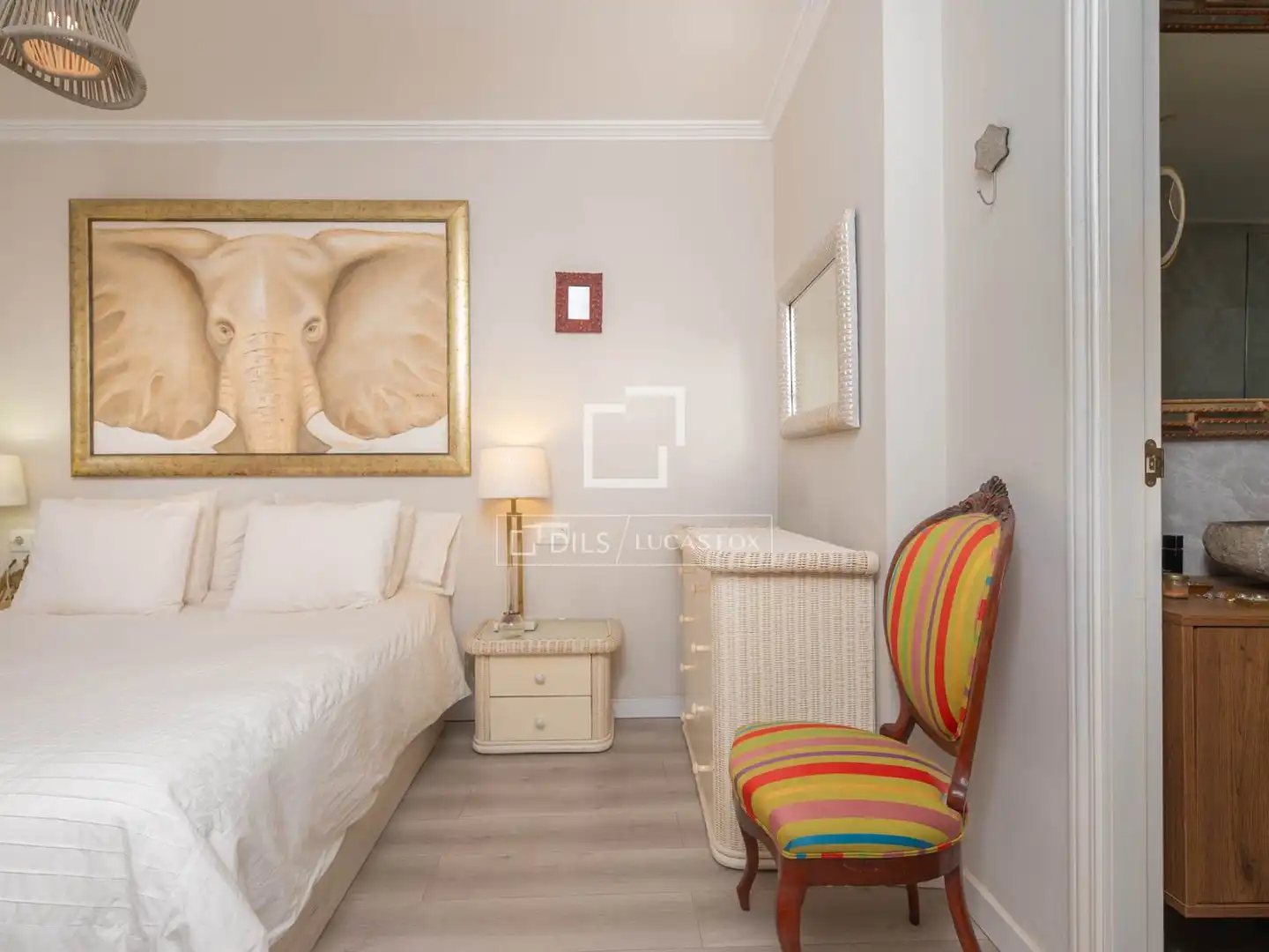 Schlafzimmer von Wohnung zum Verkauf in Eivissa mit Klimaanlage, Privatgarten und Terrasse