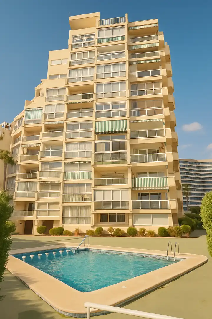 Vista exterior de Apartamento de alquiler en Calpe / Calp