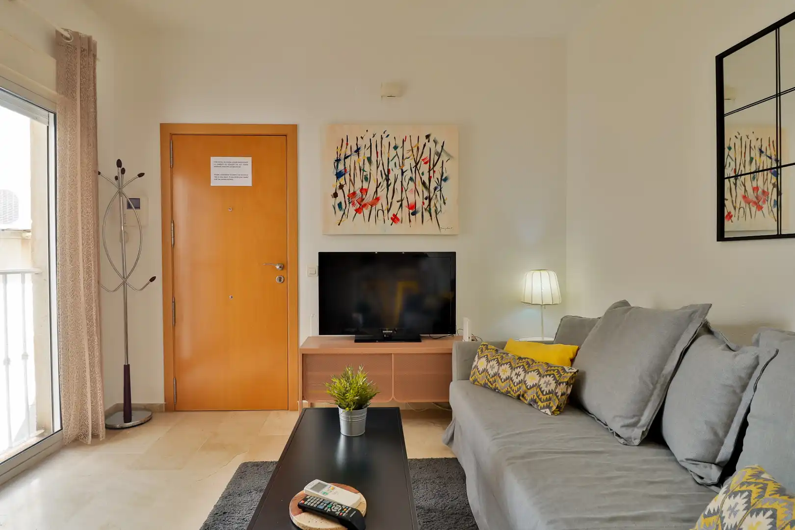 Sala d'estar de Apartament per a compartir en Málaga amb Aire condicionat, Calefacció i Moblat