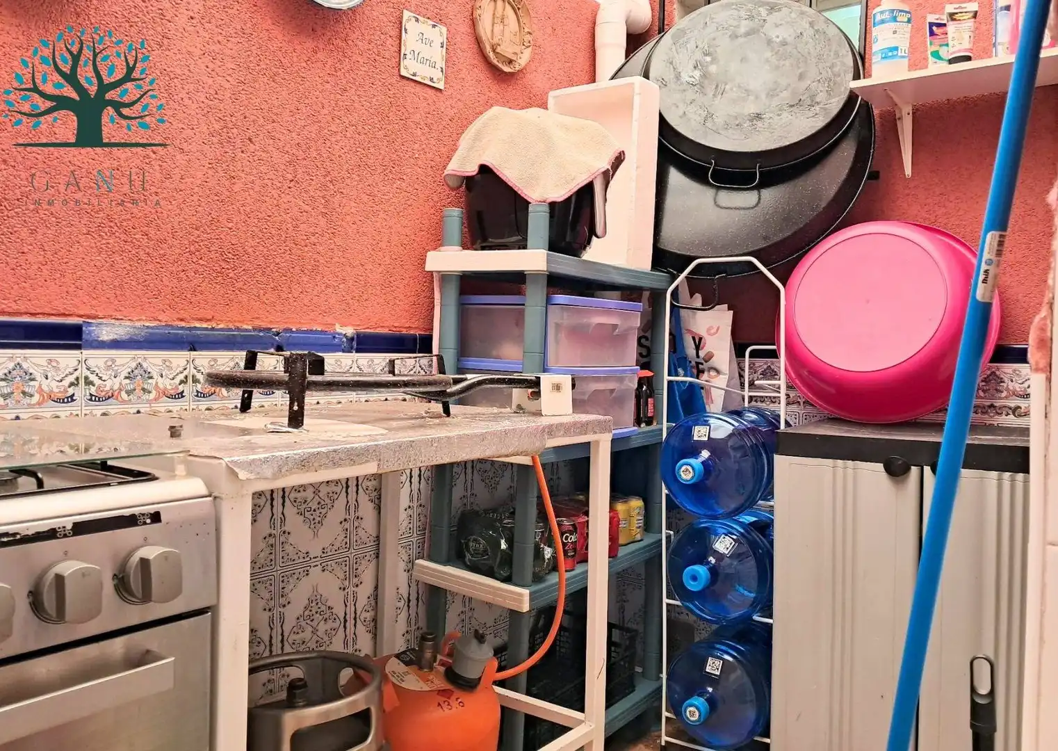 Küche von Maisonette zum Verkauf in Mazarrón mit Klimaanlage, Privatgarten und Terrasse