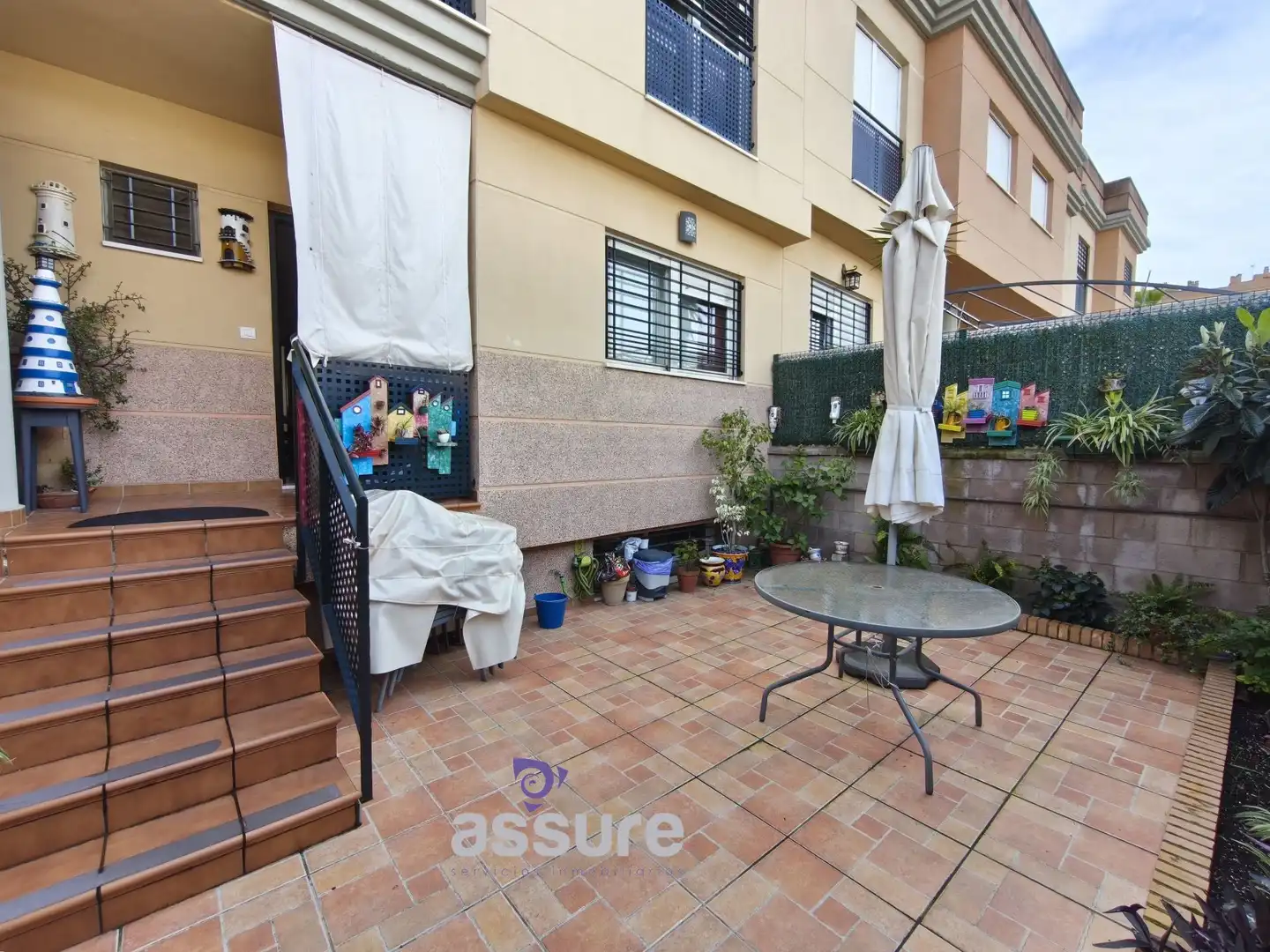 Terraza de Casa adosada en venta en Huelva con Aire acondicionado, Calefacción y Jardín privado
