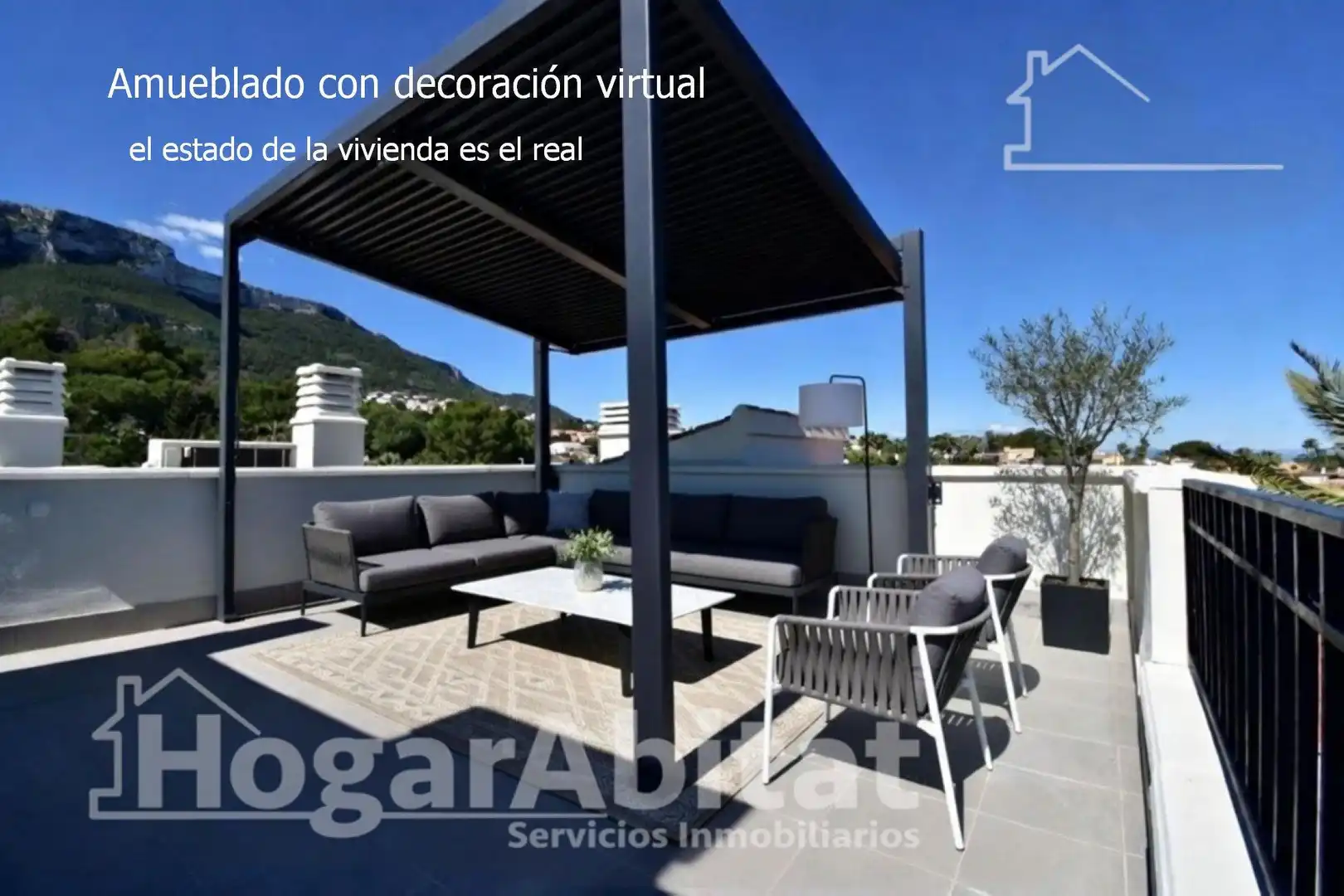Terrasse von Dachboden zum Verkauf in Dénia mit Terrasse, Alarm und Gemeinschaftspool