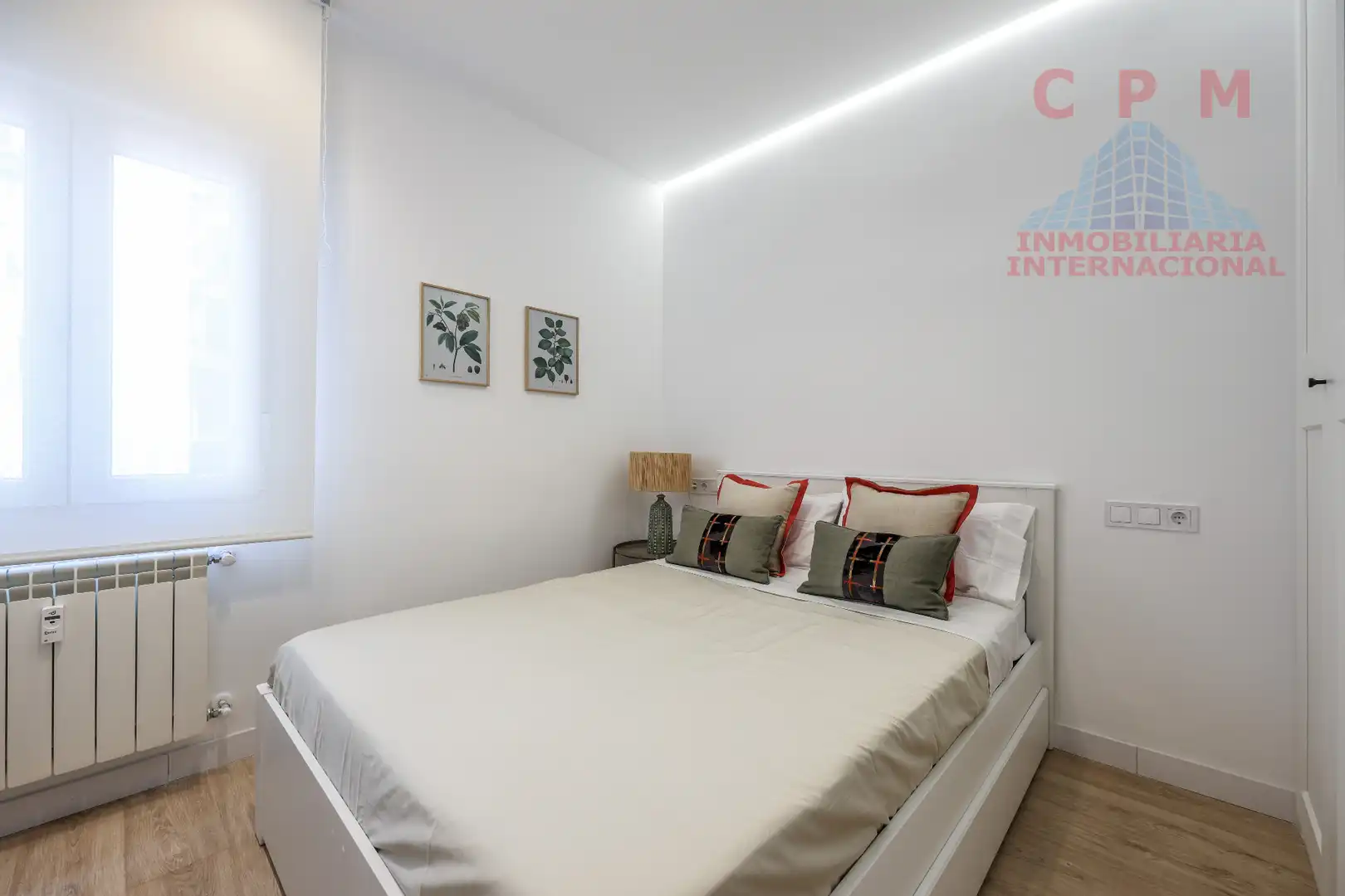 Schlafzimmer von Wohnung zur Miete in Madrid mit Klimaanlage, Heizung und Parkett