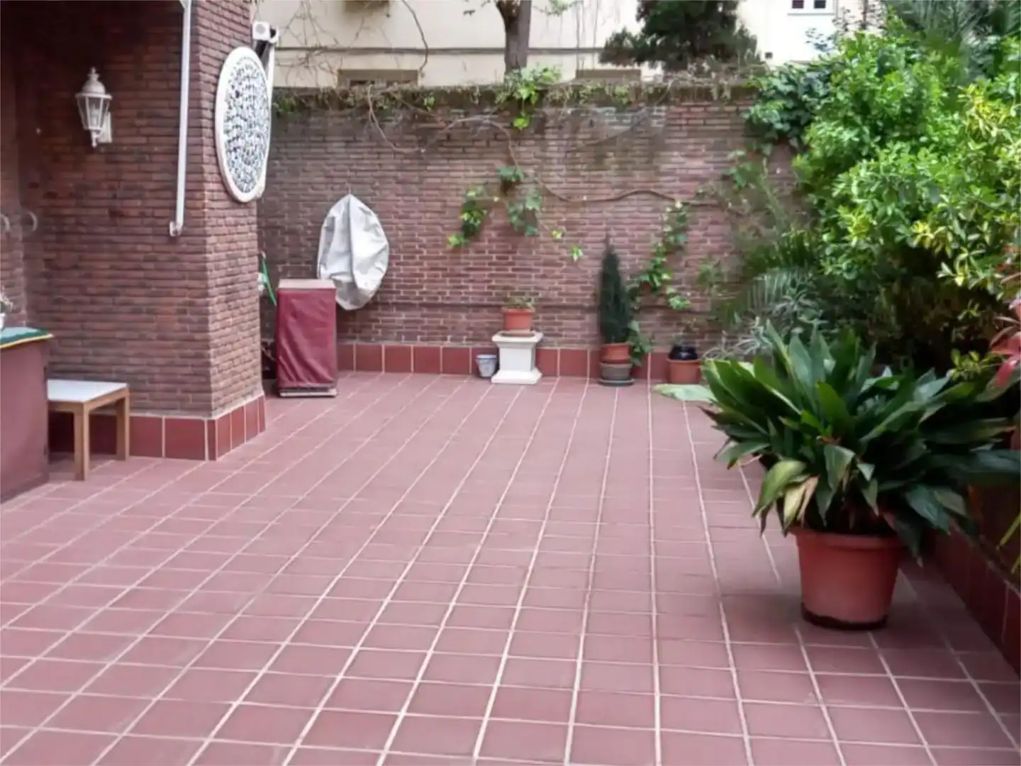 Terrasse von Wohnung zur Miete in Madrid mit Klimaanlage, Privatgarten und Parkett