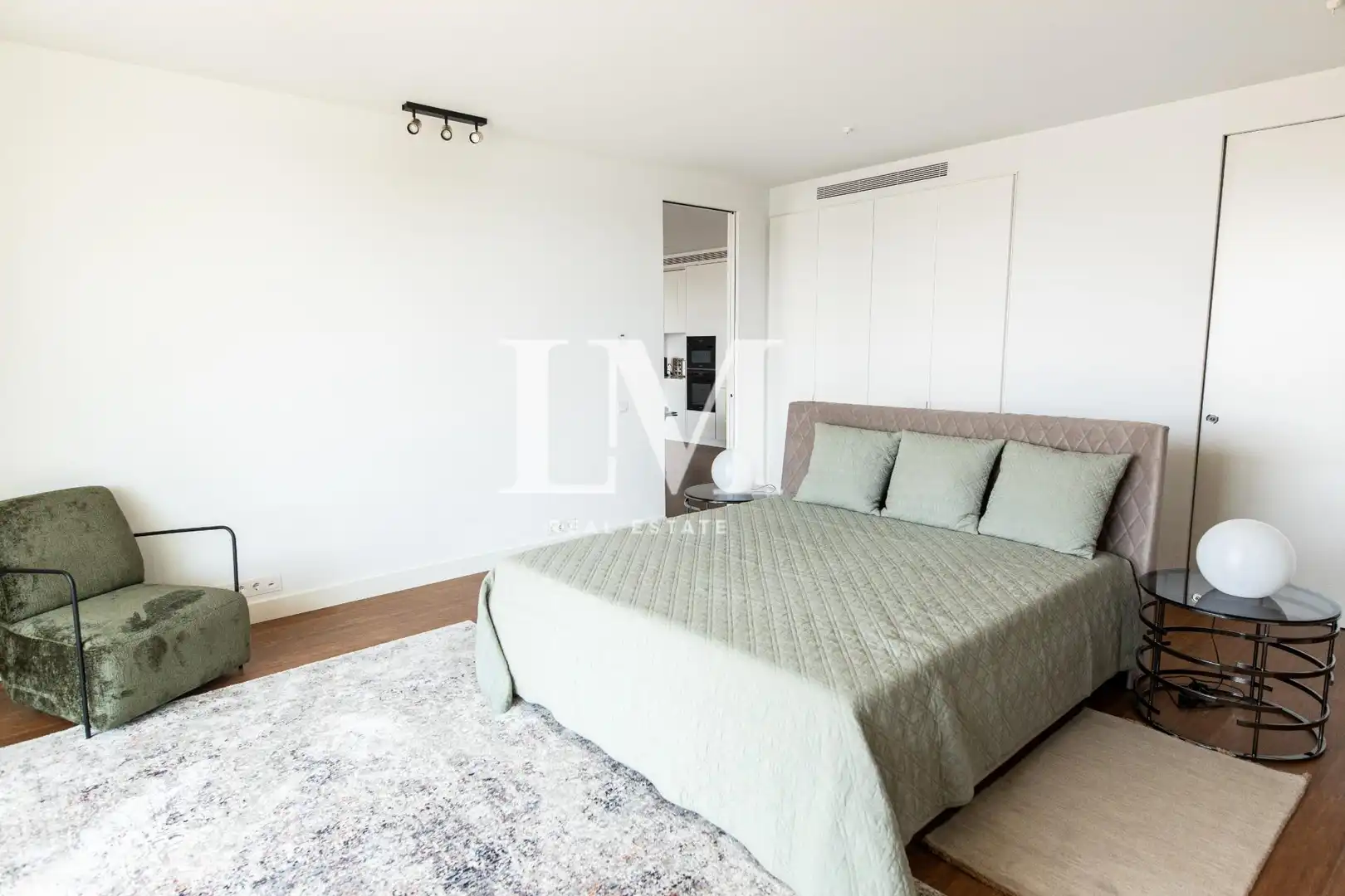 Bedroom of Apartments for rent in Barcelona  with Air Conditioner, Private garden and Terrace