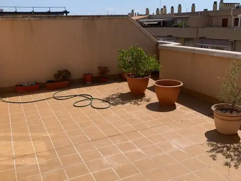 Terrasse von Dachboden zur Miete in  Palma de Mallorca mit Klimaanlage und Möbliert